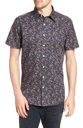 Men's Rodd & Gunn Champion Road Print Sport Shirt - Blue