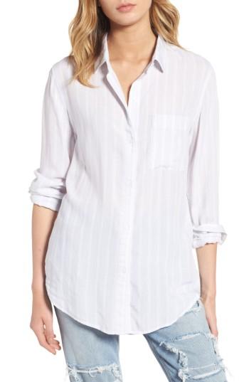 Women's Rails Aly Stripe Woven Shirt - White
