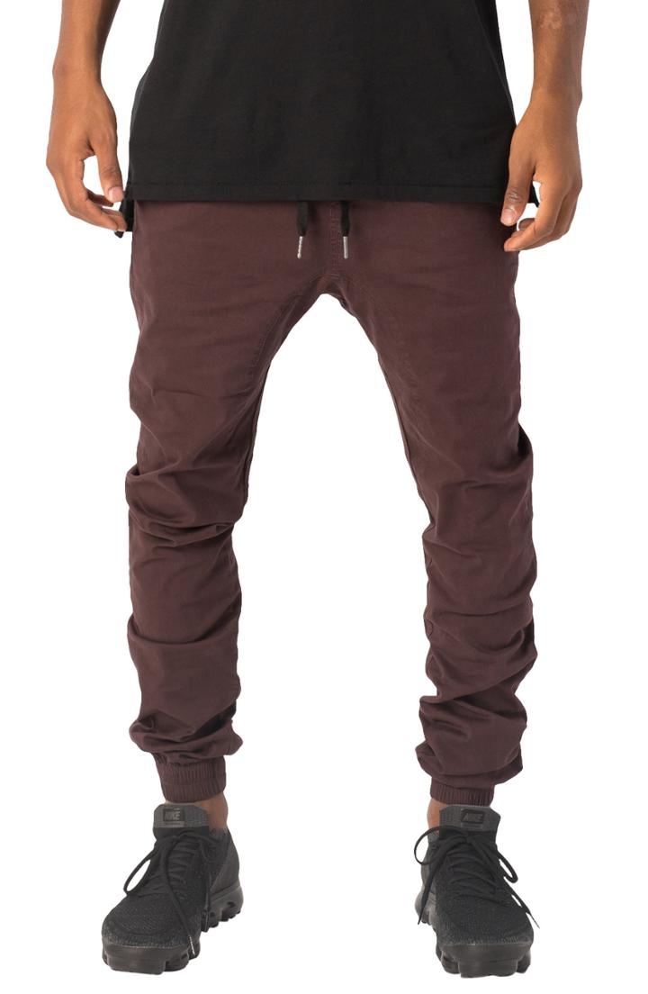 Men's Zanerobe Sureshot Lightweight Jogger Pants - Burgundy
