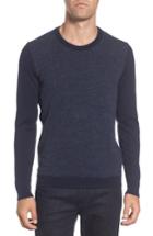 Men's Boss Notto Wool Blend Sweater, Size - Blue