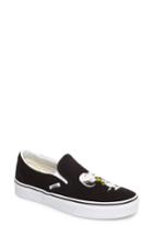 Women's Vans X Peanuts Snoopy Kisses Slip-on Sneaker M - Black