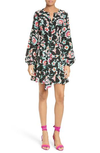 Women's Tanya Taylor Caro Floral Print Silk Dress