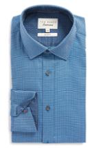 Men's Ted Baker London Endurance Slim Fit Box Twill Dress Shirt - Blue