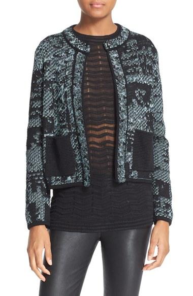Women's M Missoni Metallic Tweed Jacket