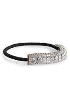 Cara Crystal & Ball Chain Ponytail Holder
