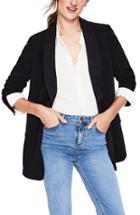 Women's Boden Lennox Satin Detail Blazer - Black