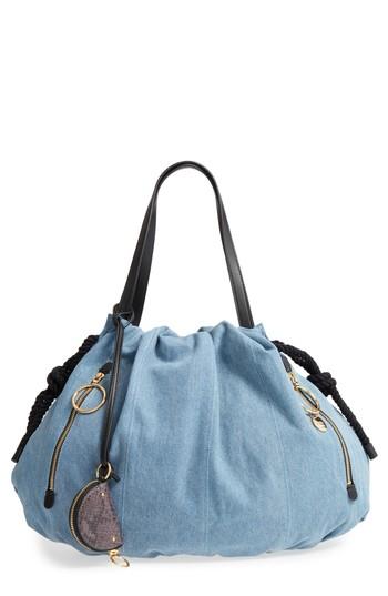 See By Chloe Large Flo Tote - Blue