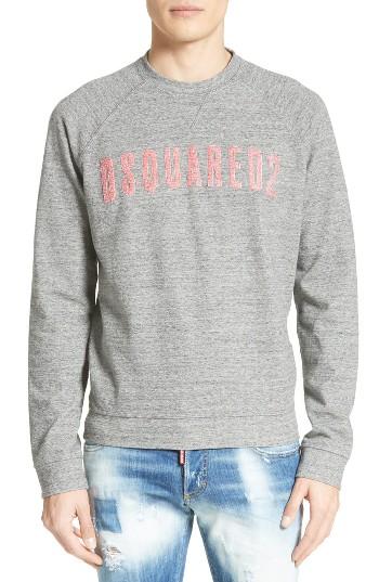 Men's Dsquared2 Logo Graphic Sweatshirt - Grey