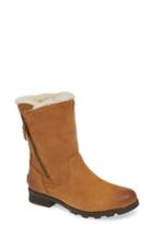 Women's Sorel Emelie Waterproof Faux Fur Lined Boot M - Brown