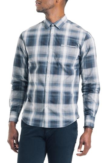 Men's Good Man Brand Bonsai Slim Fit Sport Shirt - Blue