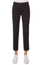 Women's Akris Punto Franca Mini Dot Stretch Cotton Pants - Black