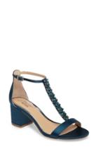 Women's Jewel Badgley Mischka Lindsey Embellished T-strap Sandal M - Blue