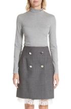 Women's Calvin Klein 205w39nyc Logo Turtleneck Top - Grey
