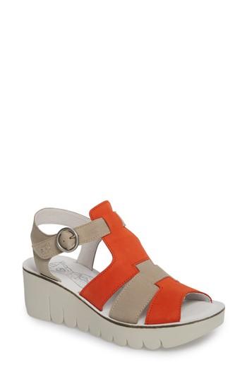 Women's Fly London Yuni Wedge Sandal .5-8us / 38eu - Orange