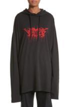 Women's Vetements Logo Jersey Pullover Hoodie