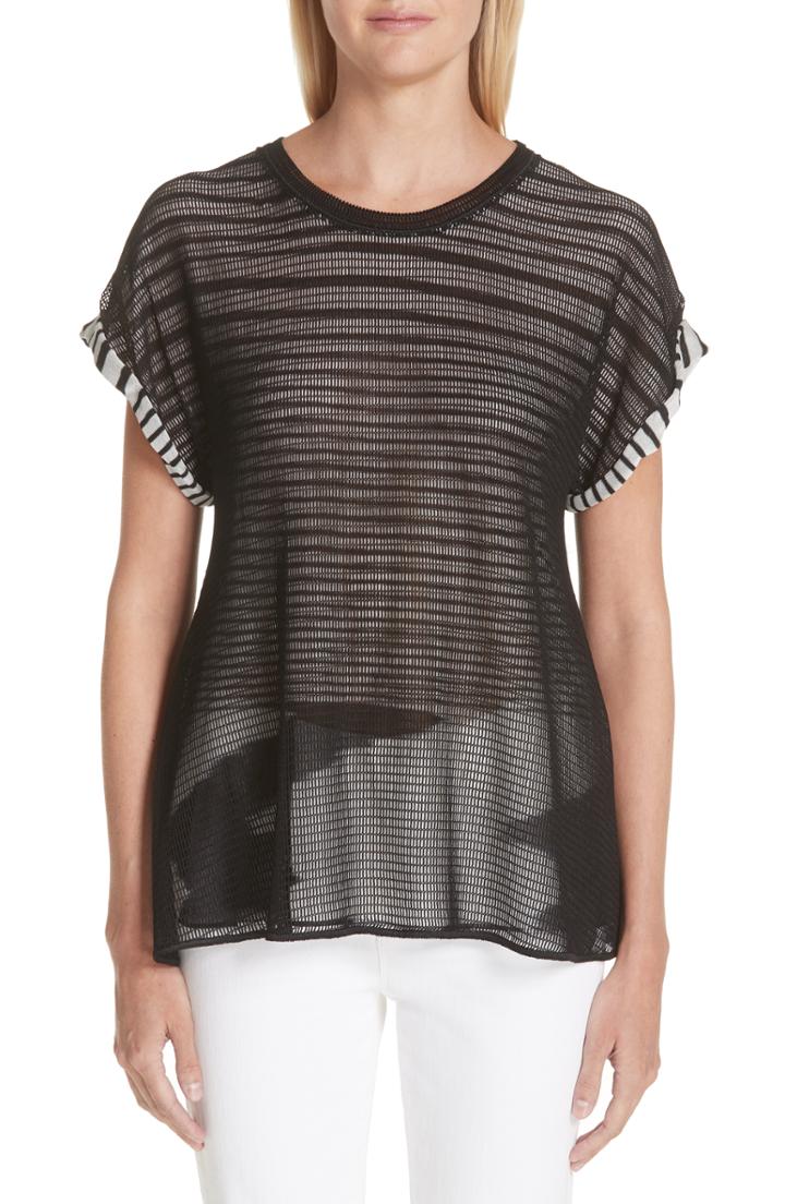 Women's Missoni Layered Space Dye Tee Us / 38 It - Black