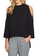 Women's 1.state The Cozy Cold Shoulder Top - Black