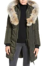Women's Mackage Down Puffer With Coyote Fur Trim