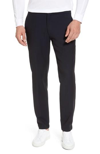 Men's H Hybrid Jogger Flat Front Wool Trousers R - Blue