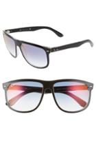 Women's Ray-ban 60mm Mirrored Sunglasses - Top Black Gradient Mirror