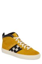 Men's Bally Vita Checkered High Top Sneaker D - Yellow