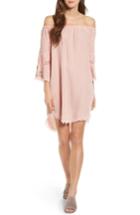 Women's Billy T Off The Shoulder Denim Dress - Pink