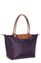 Longchamp 'large Le Pliage' Nylon Tote - Purple