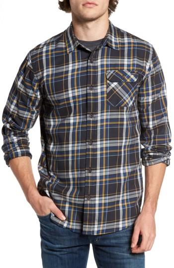 Men's O'neill Olson Plaid Twill Shirt, Size - Blue