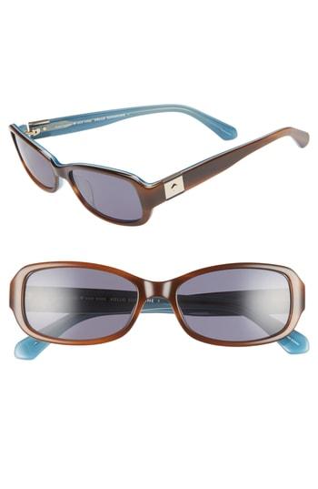 Women's Kate Spade New York Paxton2 53mm Polarized Sunglasses - Havana Blue