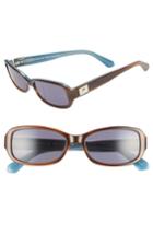 Women's Kate Spade New York Paxton2 53mm Polarized Sunglasses - Havana Blue