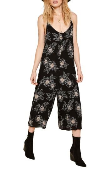 Women's Amuse Society Serene Crop Jumpsuit - Black