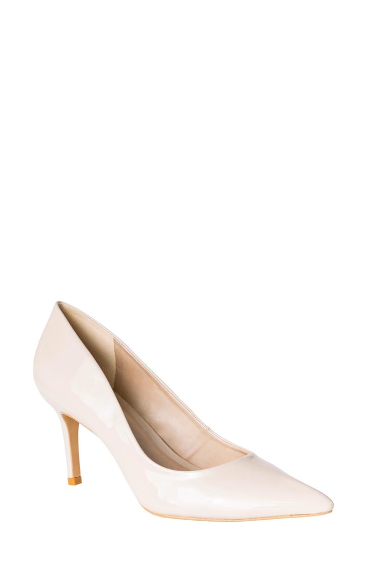 Women's Ukies Anya Pointy Toe Pump .5 Eu - Beige