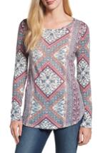 Women's Lucky Brand Tapestry Blouse - Red