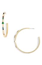 Women's Sole Society Stone Hoop Earrings