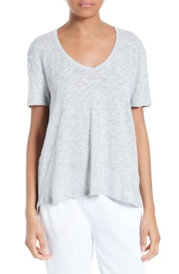 Women's Atm Anthony Thomas Melillo Slub Jersey Boyfriend Tee - Grey