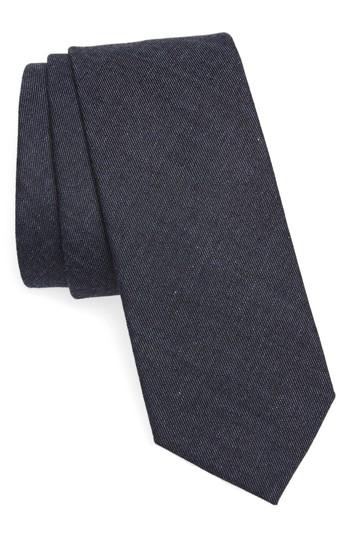 Men's 1901 Bartlett Solid Cotton Tie, Size - Blue