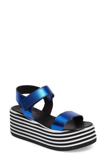 Women's Topshop Platform Sandals .5us / 38eu - Blue