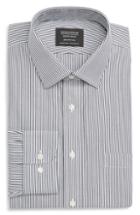 Men's Nordstrom Men's Shop Smartcare(tm) Traditional Fit Stripe Dress Shirt .5 - 32/33 - Blue
