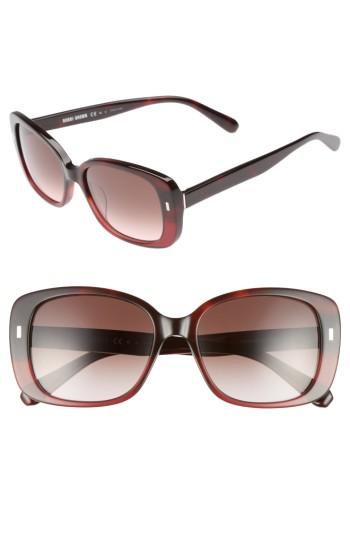 Women's Bobbi Brown The Audrey 53mm Square Sunglasses - Pink Havana