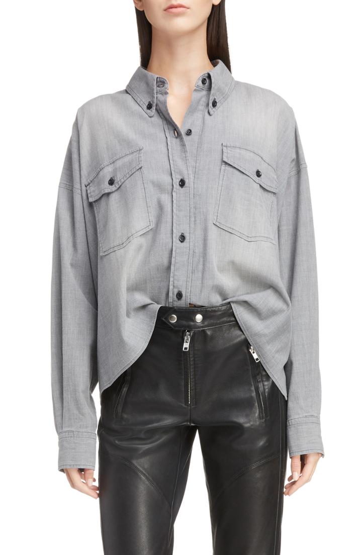 Women's Isabel Marant Etoile Lelora Shirt Us / 36 Fr - Grey