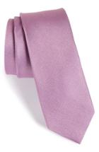 Men's The Tie Bar Solid Silk Tie, Size - Purple
