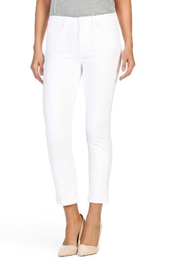 Women's Paige Jacqueline High Rise Crop Straight Leg Jeans - White