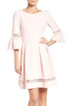 Petite Women's Eliza J Bell Sleeve Dress P - Pink