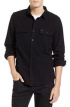 Men's Brixton Bowery Twill Work Shirt, Size - Black