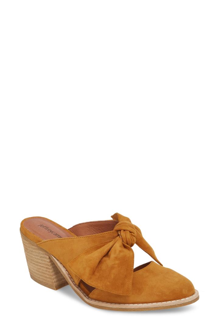 Women's Jeffrey Campbell Cyrus Knotted Mary Jane Mule .5 M - Brown