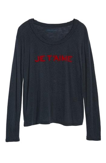 Women's Zadig & Voltaire Je T'aime Tee - Black