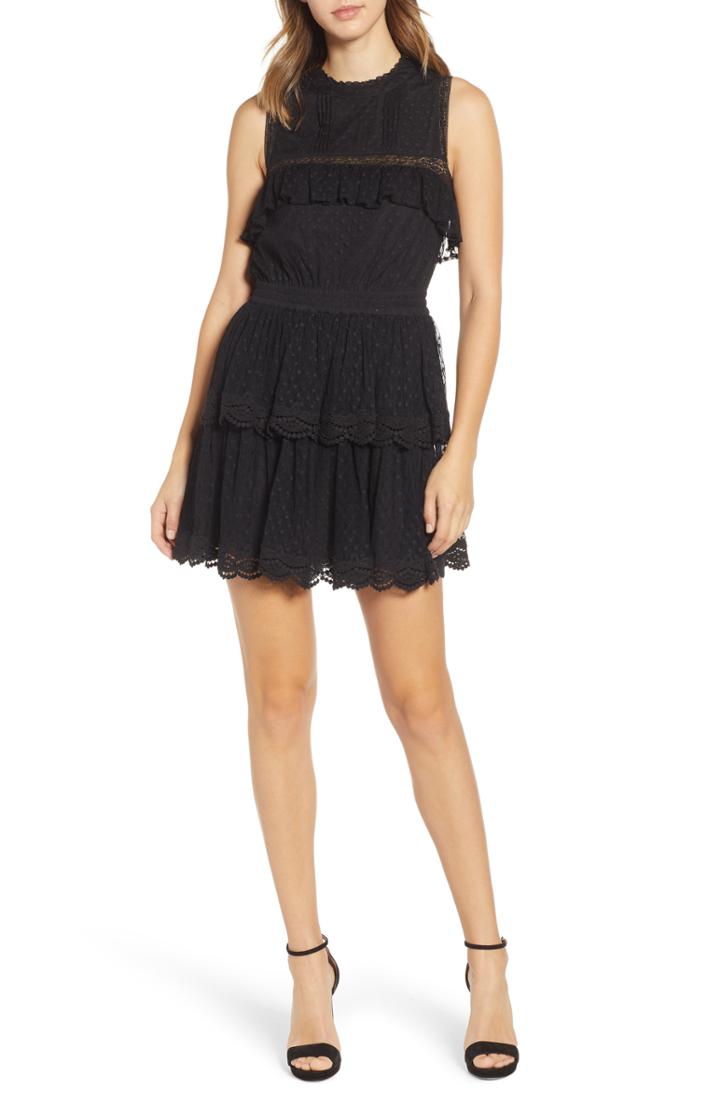 Women's Misa Los Angeles Liat Point D'esprit Dress