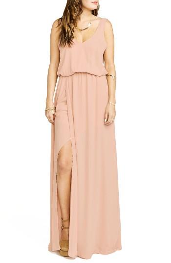 Women's Show Me Your Mumu Kendall Soft V-back A-line Gown - Black