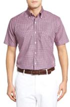 Men's Peter Millar Waimea Regular Fit Plaid Sport Shirt - Pink
