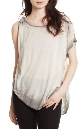 Women's Free People Pluto One-shoulder Tee - Grey
